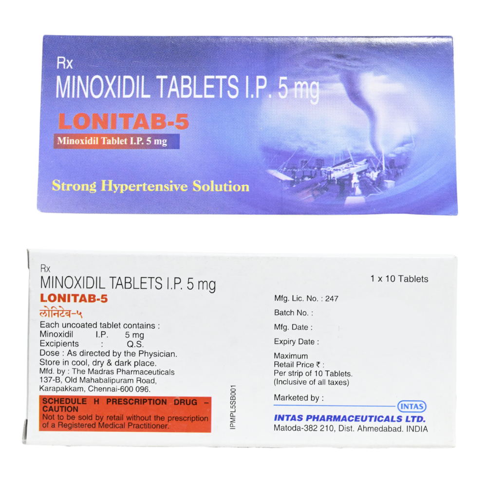 Oral Minoxidil 5mg tablets For Hair Loss