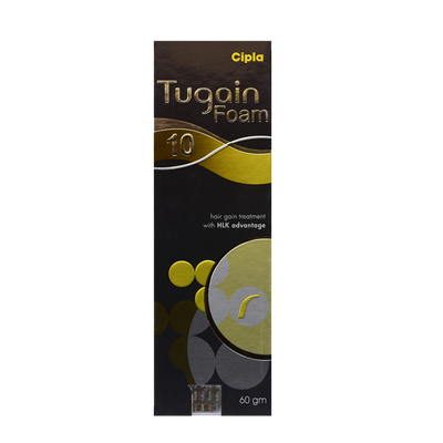 Tugain 10% Foam Minoxidil Extra Strength Hair & Beard Growth for Men.