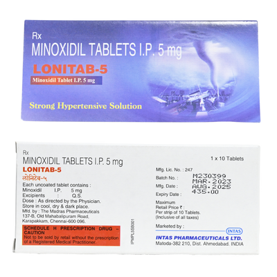 Oral Minoxidil 5mg tablets For Hair Loss